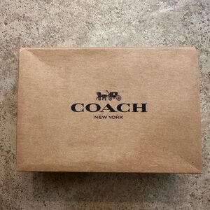 Coach Multicolor Plaid Wristlet with Brown Trim